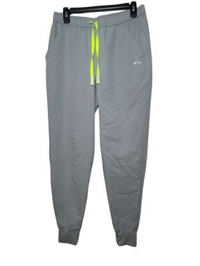 Figs Scrub Jogger Pants Men Size Medium Gray Drawstring Long